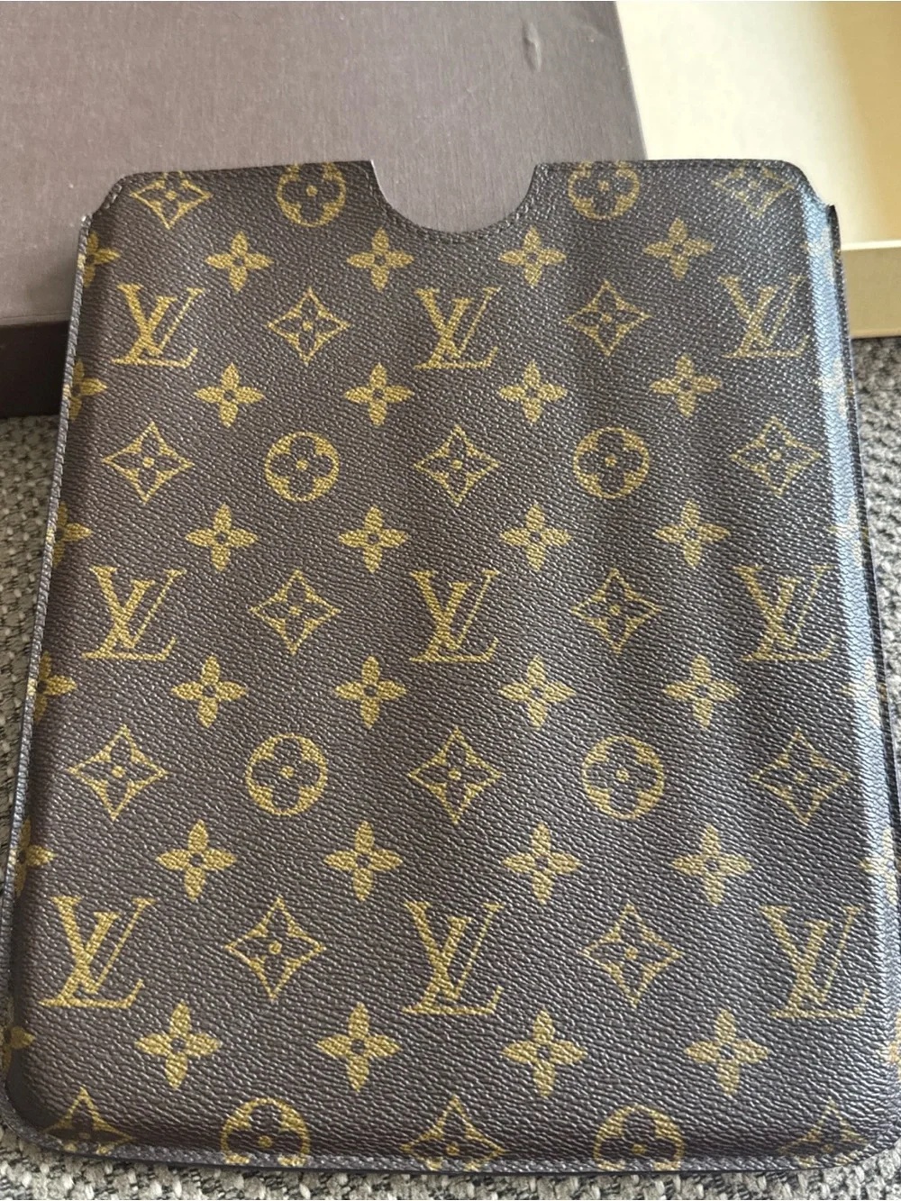 Louis Vuitton Monogram iPad Sleeve in Brown Canvas